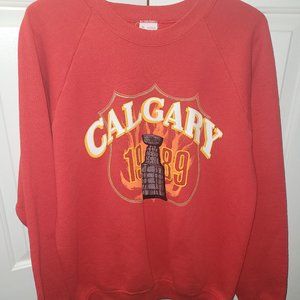 1989 Calgary Flames Stanley cup sweet shirt